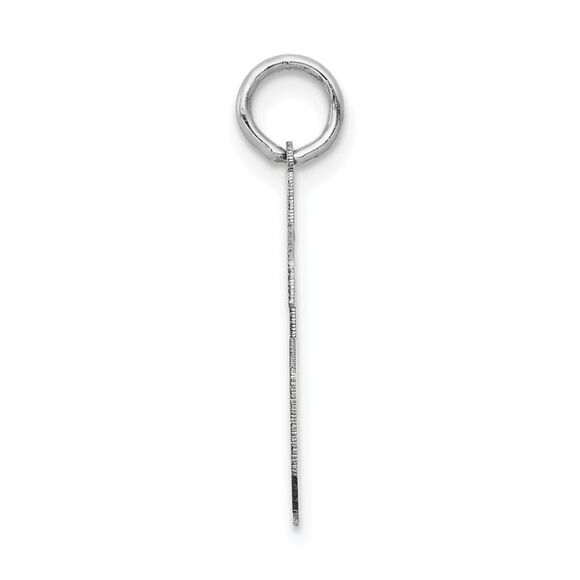 14k White Gold, Jersey Collection, Medium Number 46 Pendant - Picture 2 of 6